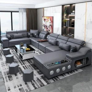 MANBAS Modern Scientific Cloth Sectional Sofa